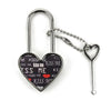 Personalised Printed Padlock with key- Photo, Name or Message - ideal gift