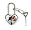 Personalised Printed Padlock with key- Photo, Name or Message - ideal gift