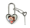 Personalised Printed Padlock with key- Photo, Name or Message - ideal gift