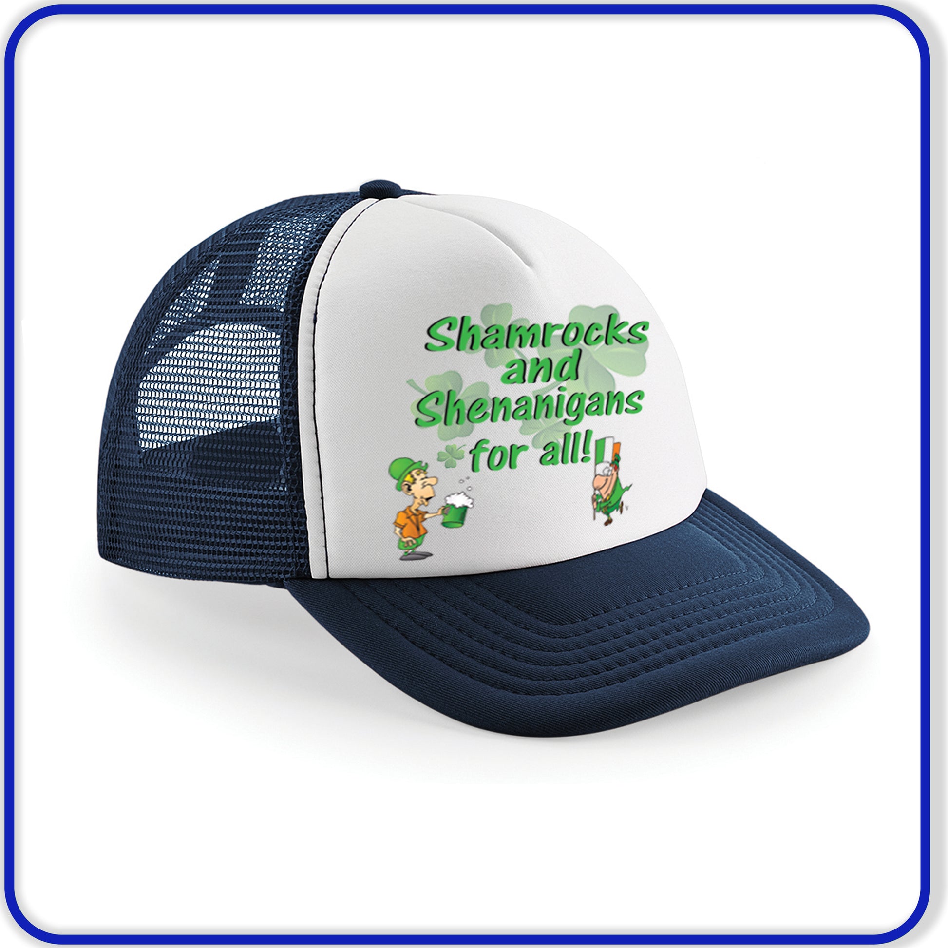 Snapback Baseball cap - Printed Designs St Patricks Day - Irish Celebration - DirectlyPersonalised