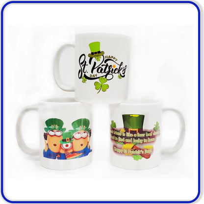 St Patricks Day Mugs - Friend Like a Clover - Dishwasher Safe Coffee Mugs