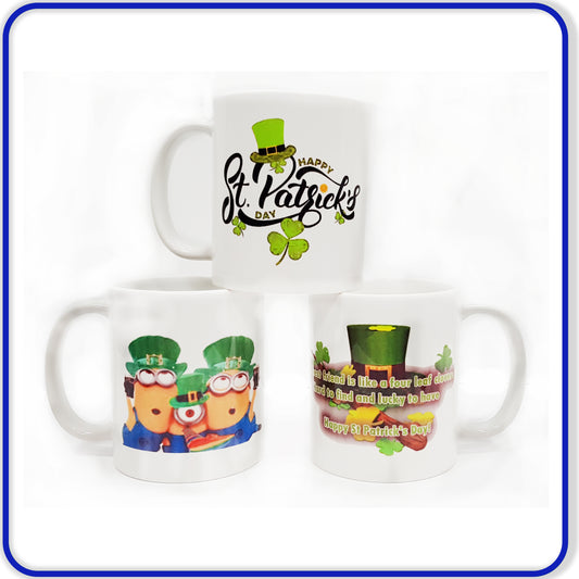St Patricks Day Mugs - Friend Like a Clover - Dishwasher Safe Coffee Mugs