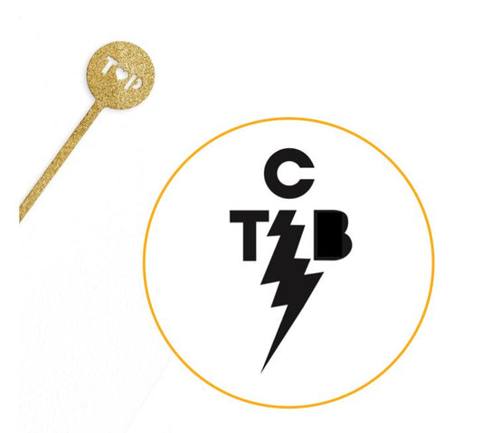 Personalised Drinks Stirrer - Drinks Swizzle - Personalised Drink Stick - TCB Design