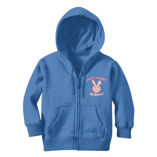 Don't worry be 'happy' Classic Kids Zip Hoodie - DirectlyPersonalised