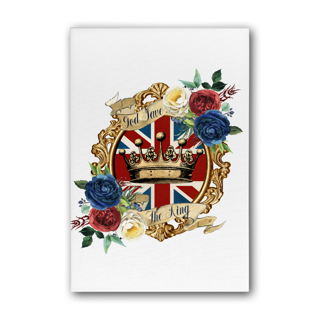 GOD SAVE THE KING Premium Stretched Canvas - DirectlyPersonalised