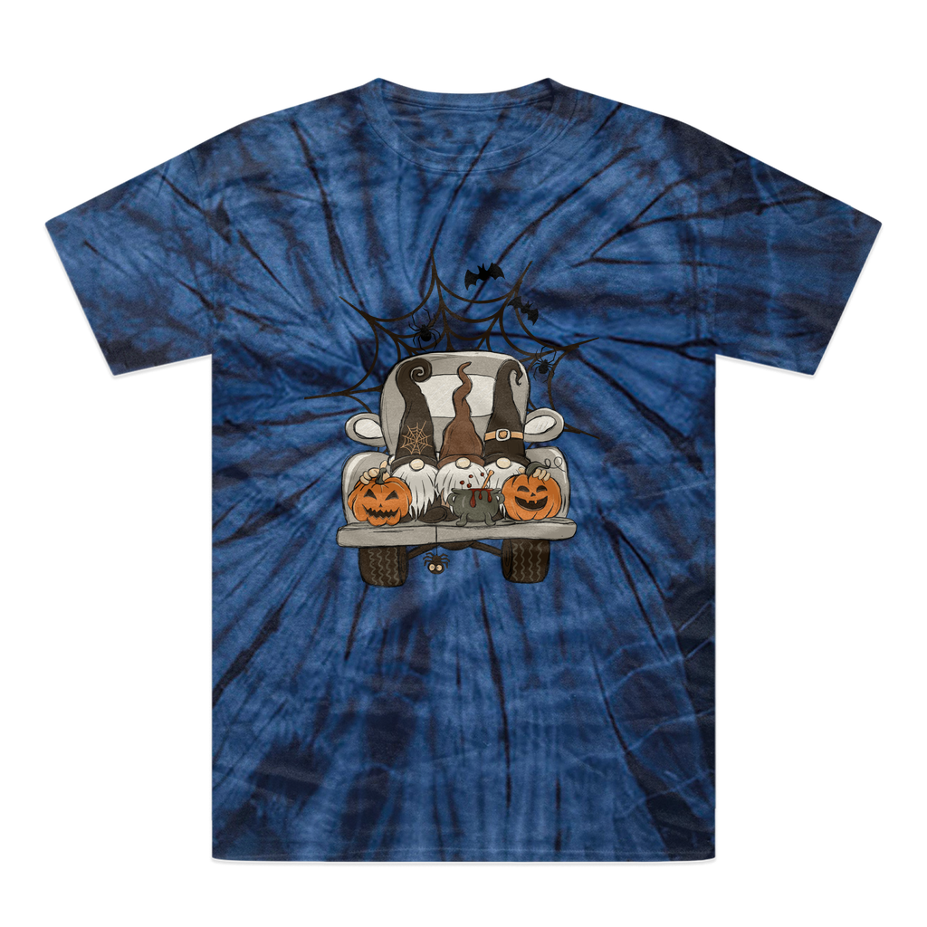 LETS GET SPOOKY Tonal Spider Tie-Dye T-Shirt - DirectlyPersonalised