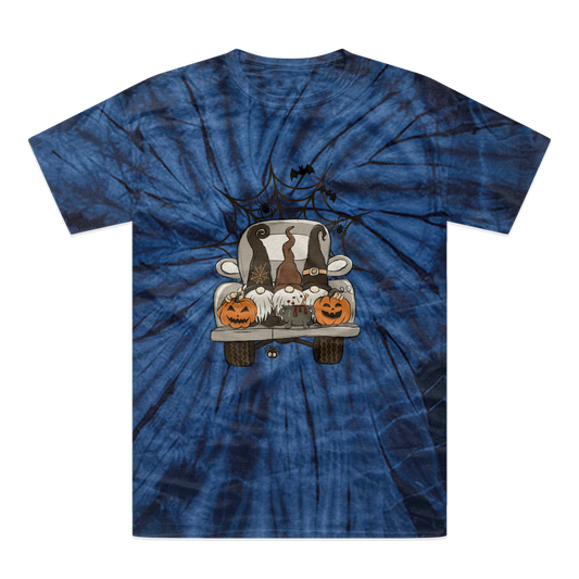 LETS GET SPOOKY Tonal Spider Tie-Dye T-Shirt - DirectlyPersonalised