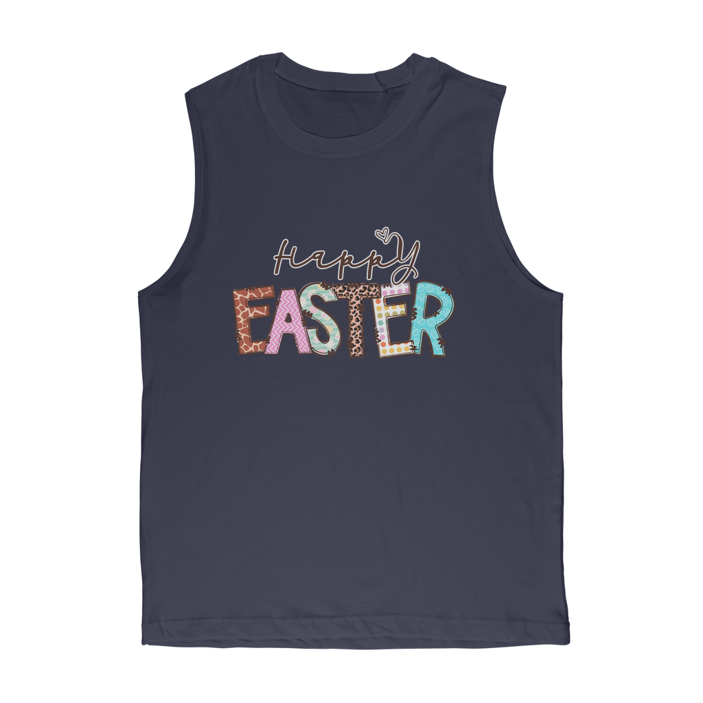 Happy Easter Classic Adult Muscle Top - DirectlyPersonalised