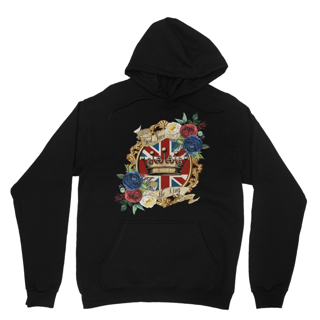 GOD SAVE THE KING Classic Adult Hoodie - DirectlyPersonalised