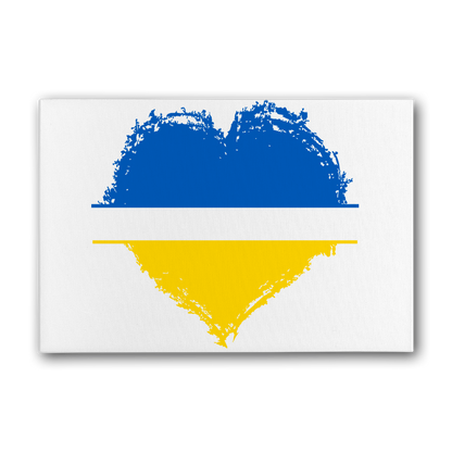 HEARTS WITH UKRAINE Premium Stretched Canvas - DirectlyPersonalised