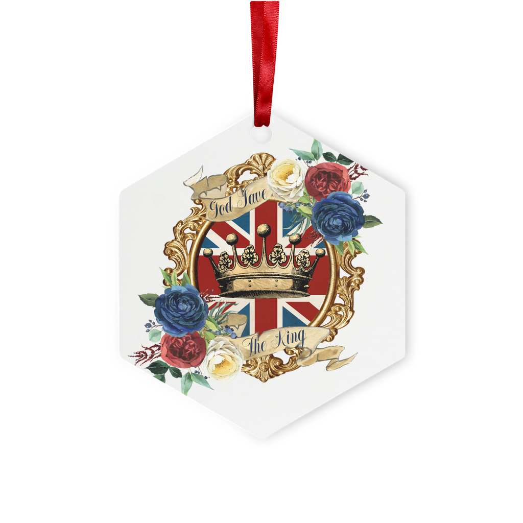 GOD SAVE THE KING Metal Hanging Ornament