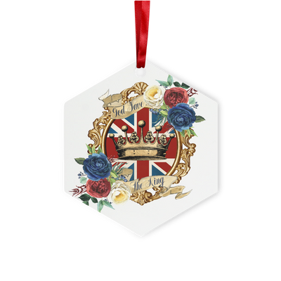 GOD SAVE THE KING Metal Hanging Ornament