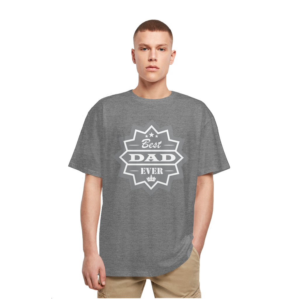 Best Dad Ever Heavy Oversized T-Shirt - DirectlyPersonalised