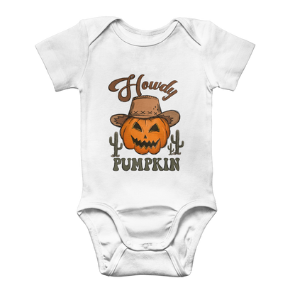 HOWDY PUMPKIN Classic Baby Onesie Bodysuit - DirectlyPersonalised