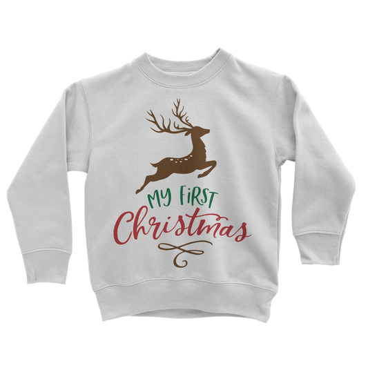 My First Christmas Colour Classic Kids Sweatshirt
