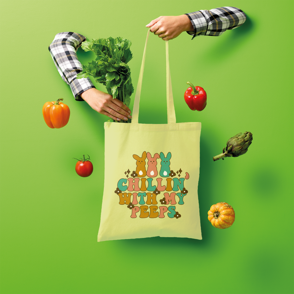 Chillin with my peeps Shopper Tote Bag - DirectlyPersonalised