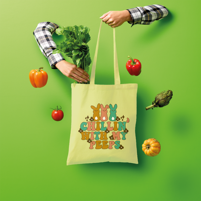 Chillin with my peeps Shopper Tote Bag - DirectlyPersonalised