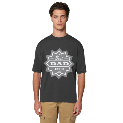 Best Dad Ever Premium Organic Oversized T-Shirt - DirectlyPersonalised
