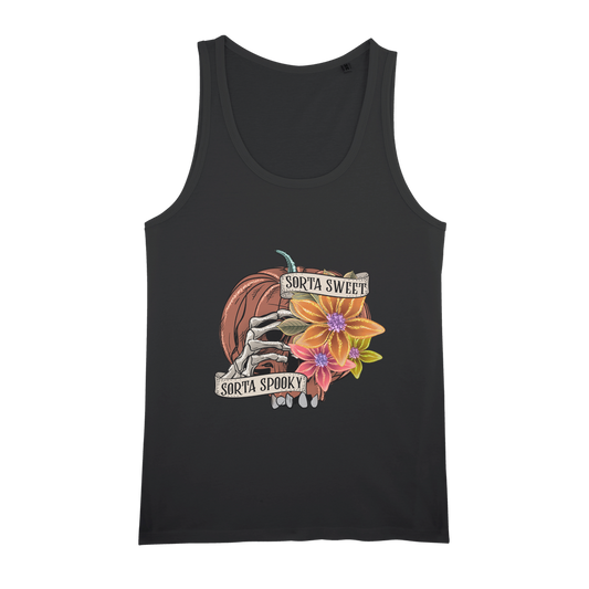 SORTA SWEET - SORTA SPOOKY Organic Jersey Womens Tank Top - DirectlyPersonalised
