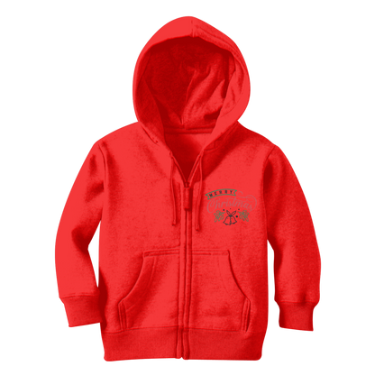 Merry Christmas Classic Kids Zip Hoodie