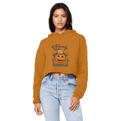 HOWDY PUMPKIN Unisex Cropped Raw Edge Boyfriend Hoodie - DirectlyPersonalised