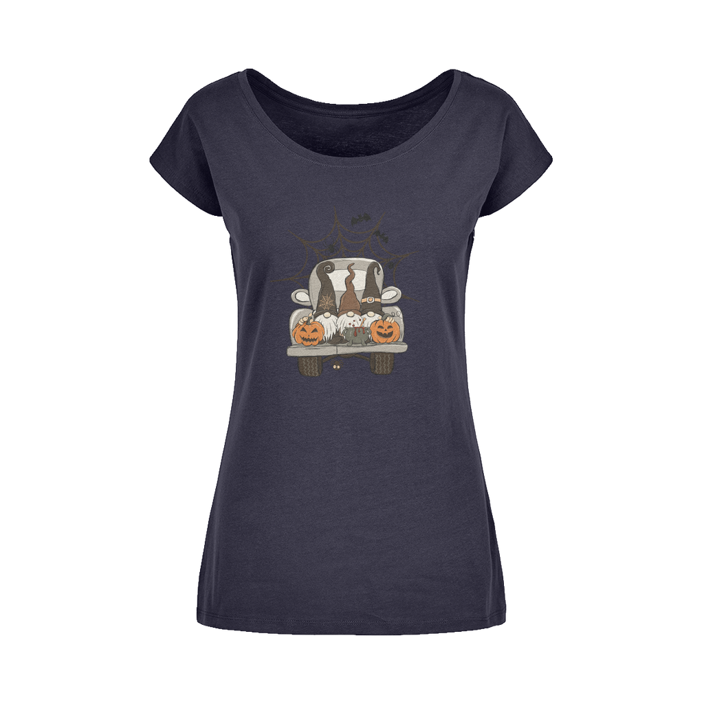 LETS GET SPOOKY Wide Neck Womens T-Shirt XS-5XL - DirectlyPersonalised