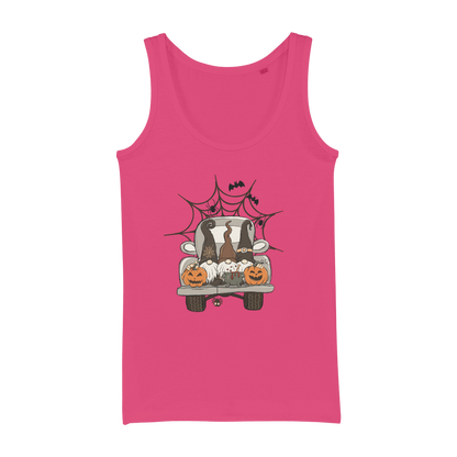 LETS GET SPOOKY Organic Jersey Womens Tank Top - DirectlyPersonalised