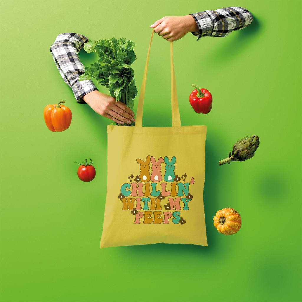 Chillin with my peeps Shopper Tote Bag - DirectlyPersonalised