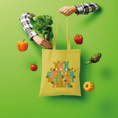 Chillin with my peeps Shopper Tote Bag - DirectlyPersonalised