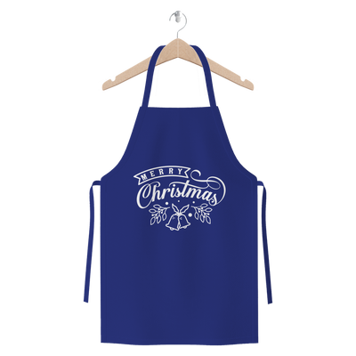 Merry Christmas White Premium Jersey Apron