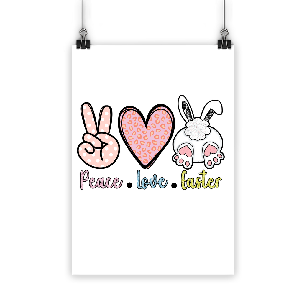 PEACE LOVE EASTER Classic Poster - DirectlyPersonalised