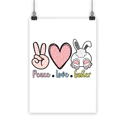 PEACE LOVE EASTER Classic Poster - DirectlyPersonalised