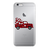 Love Truck Back Printed Transparent Hard Phone Case