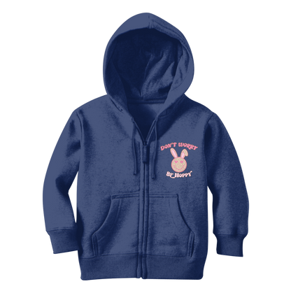Don't worry be 'happy' Classic Kids Zip Hoodie - DirectlyPersonalised