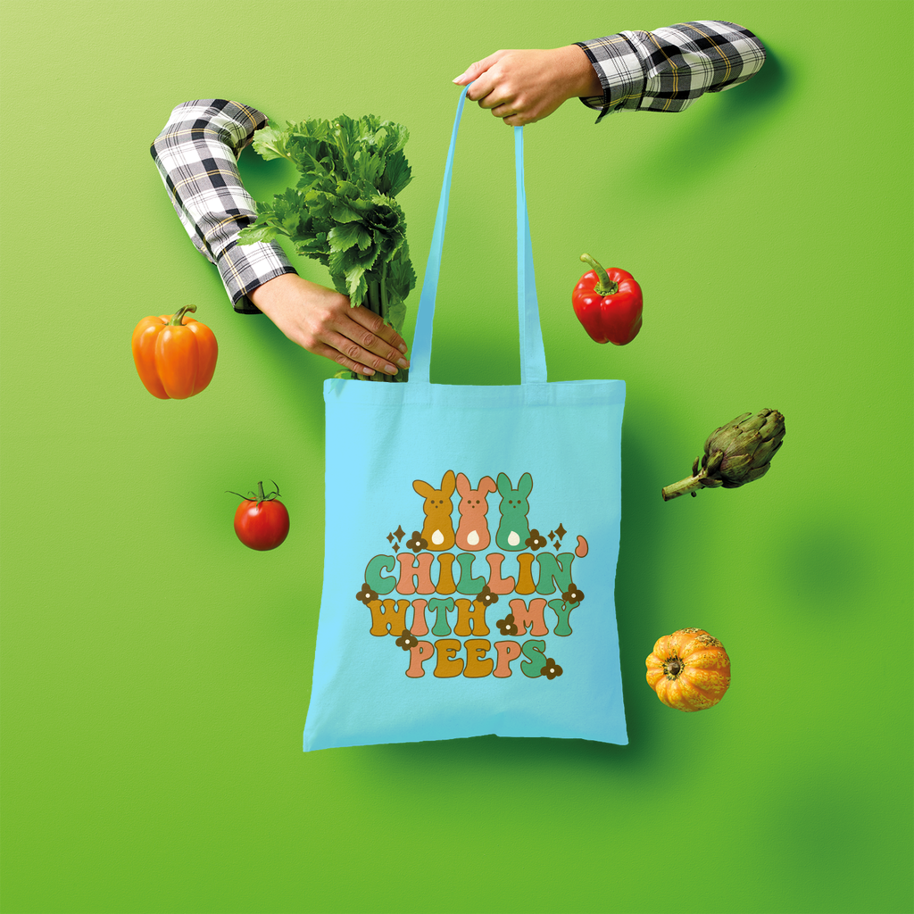 Chillin with my peeps Shopper Tote Bag - DirectlyPersonalised