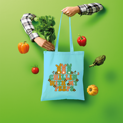 Chillin with my peeps Shopper Tote Bag - DirectlyPersonalised