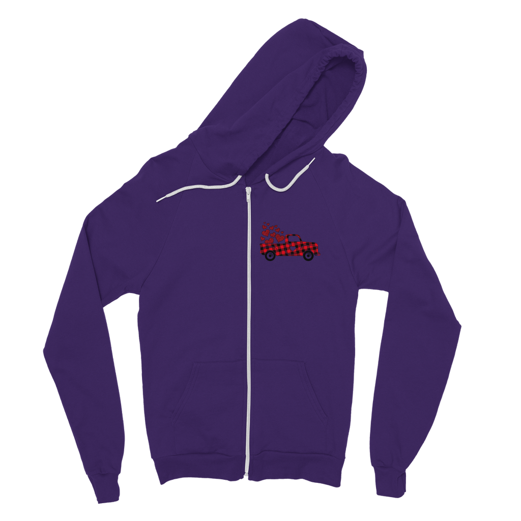 Love Truck Classic Adult Zip Hoodie - DirectlyPersonalised