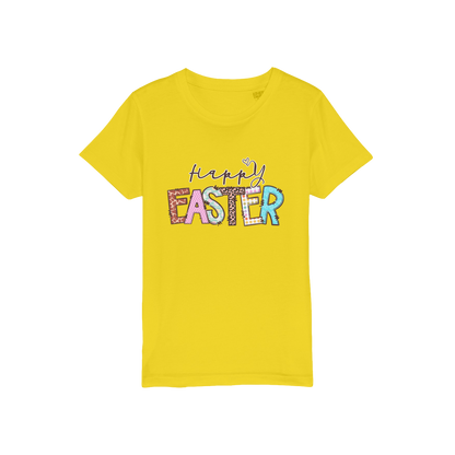 Happy Easter Organic Jersey Kids T-Shirt - DirectlyPersonalised