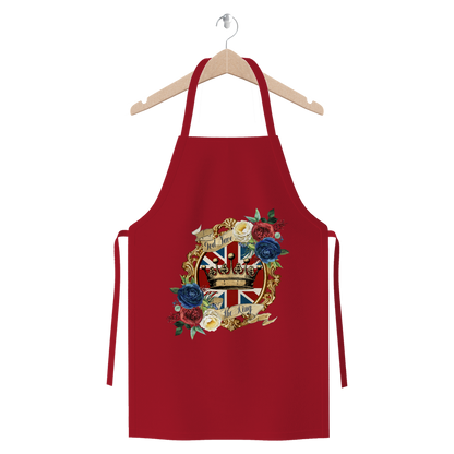 GOD SAVE THE KING Premium Jersey Apron - DirectlyPersonalised