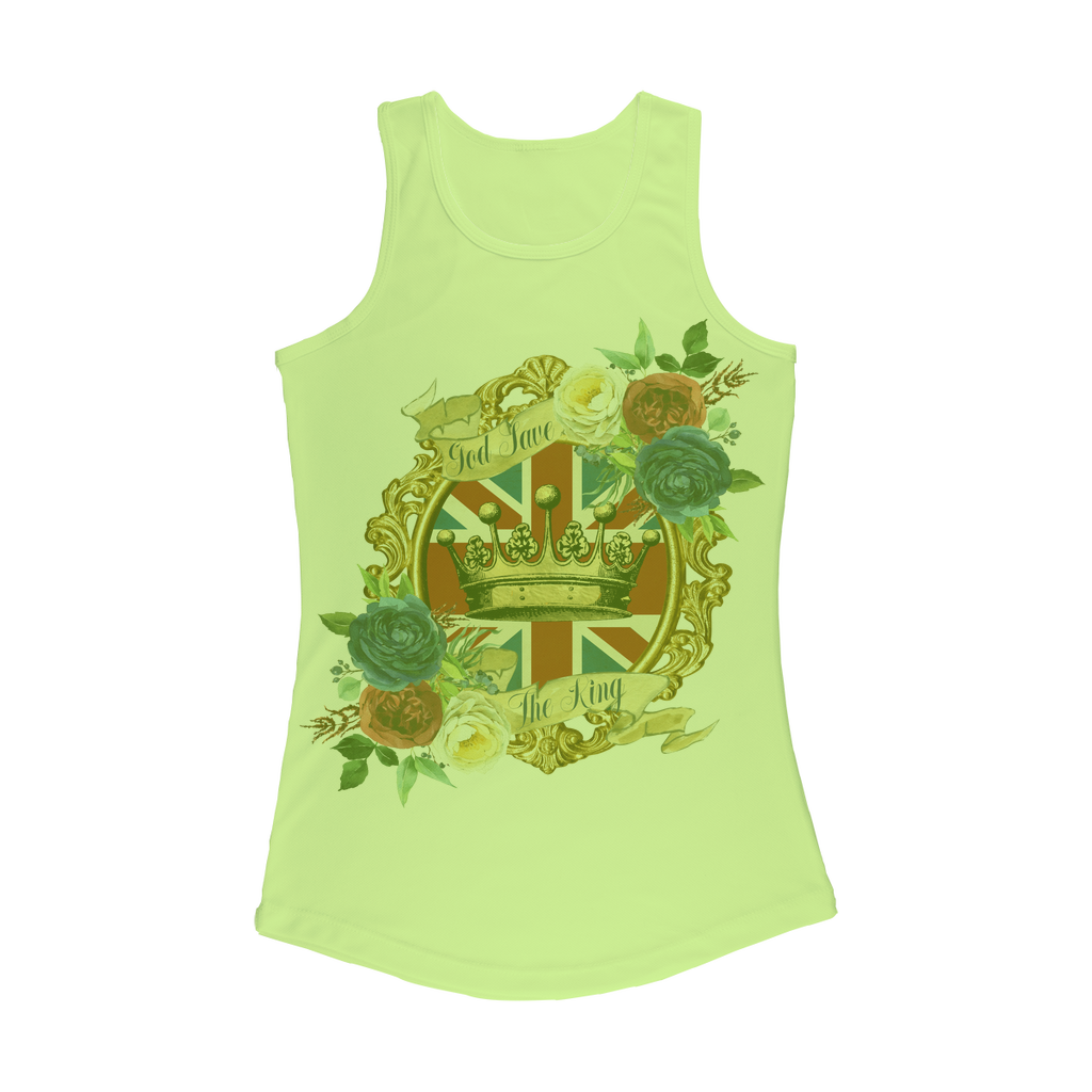 GOD SAVE THE KING Women Performance Tank Top - DirectlyPersonalised