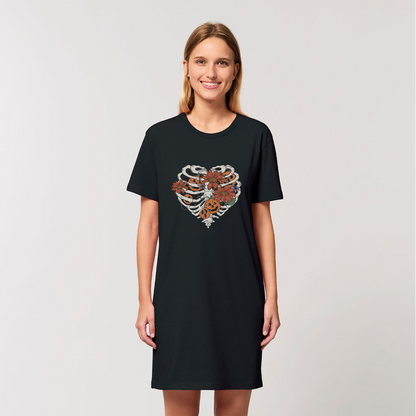 RIB CAGE Organic T-Shirt Dress - DirectlyPersonalised