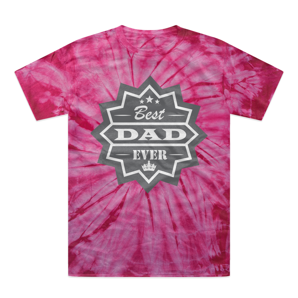 Best Dad Ever Tonal Spider Tie-Dye T-Shirt - DirectlyPersonalised