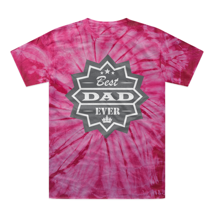 Best Dad Ever Tonal Spider Tie-Dye T-Shirt - DirectlyPersonalised