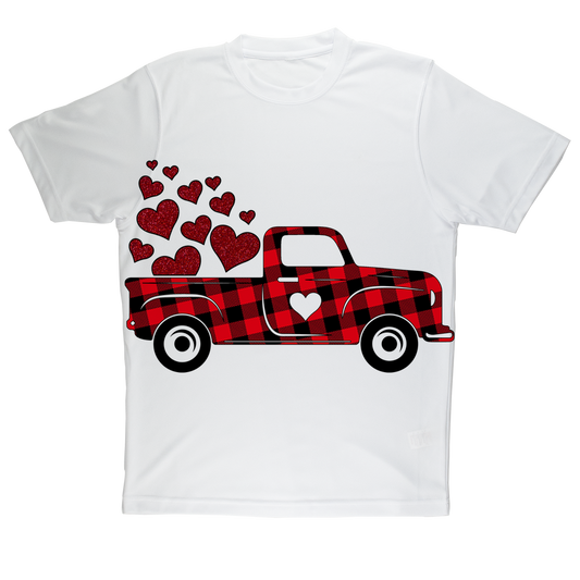 Love Truck Sublimation Performance Adult T-Shirt - DirectlyPersonalised