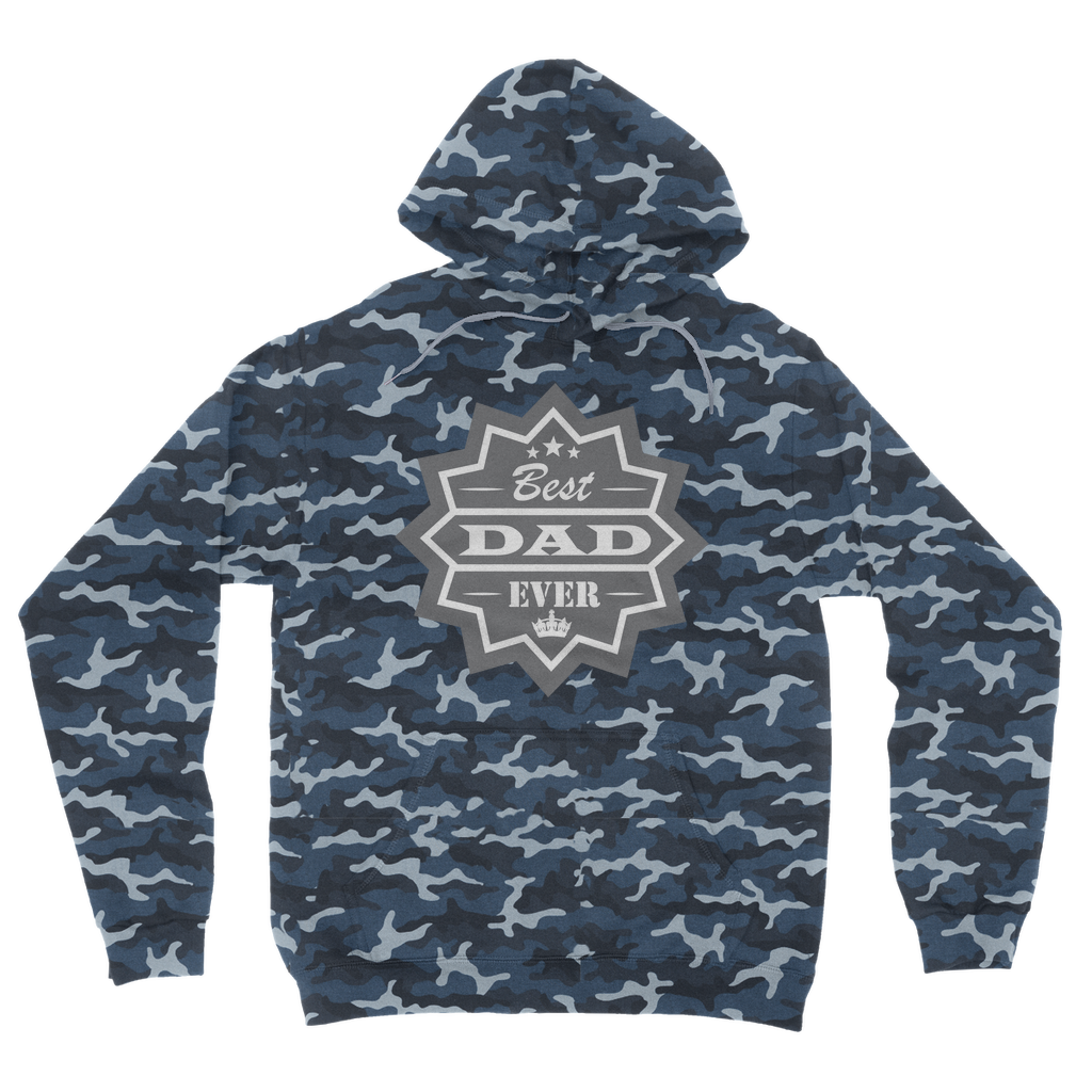 Best Dad Ever Camouflage Adult Hoodie - DirectlyPersonalised