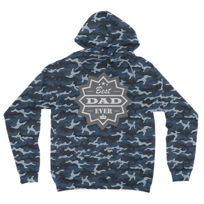 Best Dad Ever Camouflage Adult Hoodie - DirectlyPersonalised