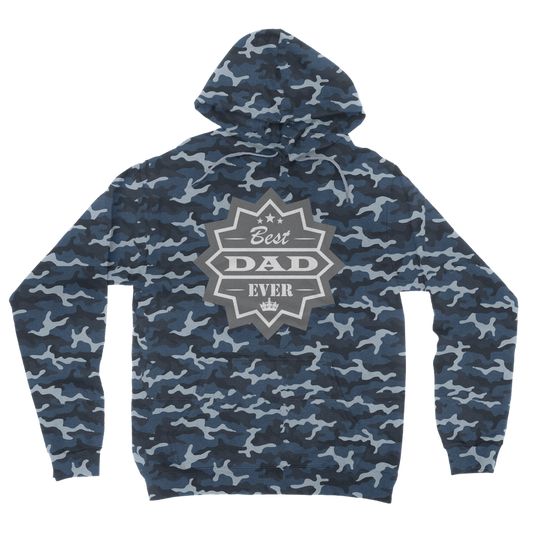 Best Dad Ever Camouflage Adult Hoodie - DirectlyPersonalised