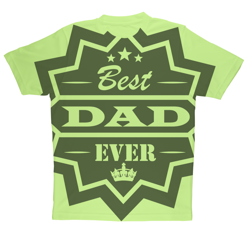 Best Dad Ever Sublimation Performance Adult T-Shirt - DirectlyPersonalised