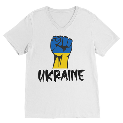 STAND FOR UKRAINE Classic V-Neck T-Shirt - DirectlyPersonalised