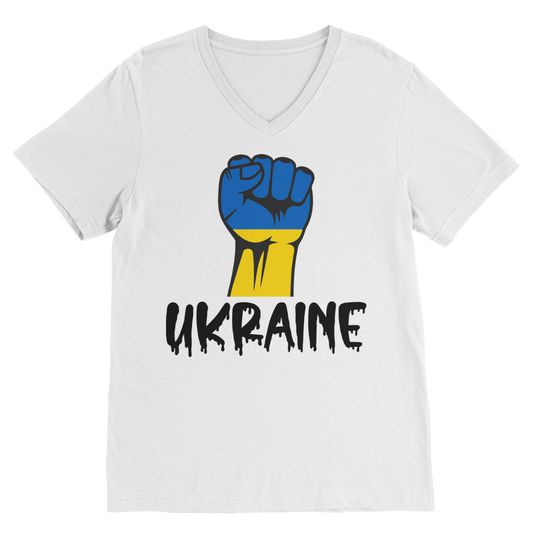 STAND FOR UKRAINE Classic V-Neck T-Shirt - DirectlyPersonalised